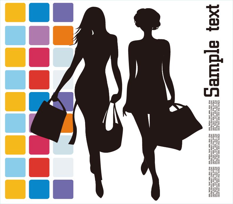 free vector Fashion Shopping Vector Illustration